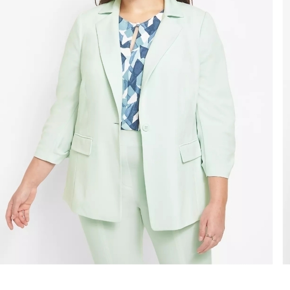 Chalky BlueGreen Blazer